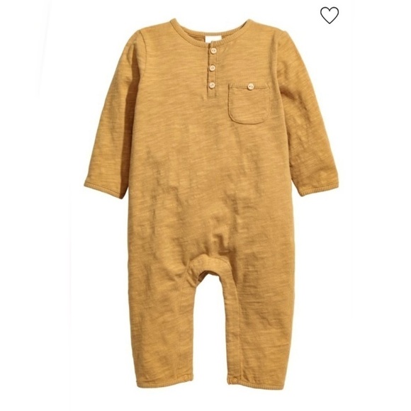 Slub Jersey Jumpsuit Mustard yellow 1/2M - Picture 1 of 2